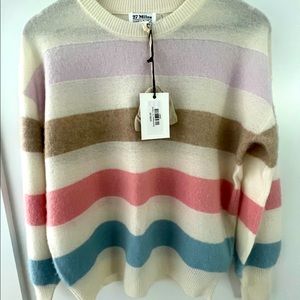 27 Miles Malibu Dominique Striped Cashmere Top
